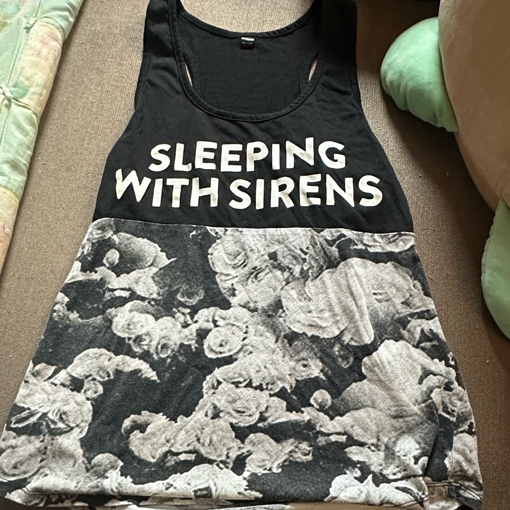 Sleeping With Sirens Floral Tank Top